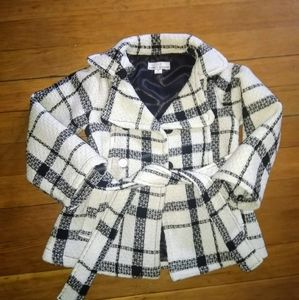 Precious plaid peacoat